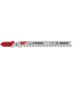 Пилка для лобзика T 102 BF Clean PMMA, 5 шт, BOSCH 2608636781, фото  | SNABZHENIE.com.ua