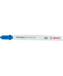 Пильное полотно BOSCH T 123 H для лобзика по металлу, фото  | SNABZHENIE.com.ua
