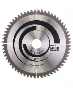 Пильный диск 216 x 30 мм, Z 60 для обработки алюминия и дерева Multi Material BOSCH (2608640446), фото  | SNABZHENIE.com.ua