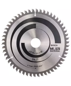 Пильний диск 210 x 30 мм, Z 54 для обробки алюмінію та дерева Multi Material BOSCH (2608640511), фото  | SNABZHENIE.com.ua