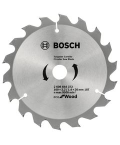 Пильний диск 160x20 мм 18 T по дереву ECO Wood BOSCH 2608644372, фото  | SNABZHENIE.com.ua