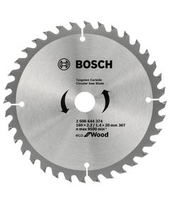 Пильный диск 160x20 мм 36T ECO Wood BOSCH 2608644374 для дерева, фото  | SNABZHENIE.com.ua