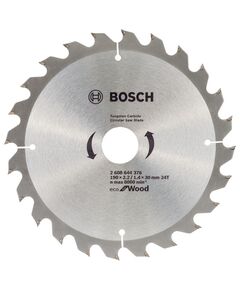 Пильний диск ECO Wood BOSCH 190x30 мм, 24 T для дерева, фото  | SNABZHENIE.com.ua