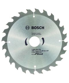 Пильный диск BOSCH ECO Wood 190x30 мм, 24 зуба для дерева, фото  | SNABZHENIE.com.ua