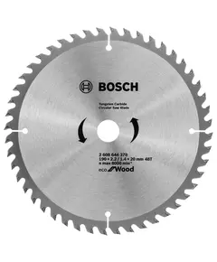 Пильний диск 190 x 20 мм (з кільцем 16 мм), 48 T по дереву ECO Wood BOSCH (2608644378), фото  | SNABZHENIE.com.ua