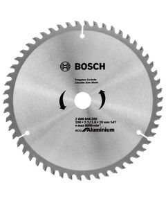 Пильний диск 190x20 мм для алюмінію 54 T ECO Bosch, фото  | SNABZHENIE.com.ua