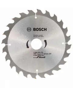 Пильный диск 190 x 20 мм, 24 T по дереву ECO Wood BOSCH (2608644375), фото  | SNABZHENIE.com.ua