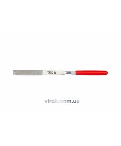 Надфіль алмазний YATO плоский, l= 160/50 мм, b= 4 мм [80/800], фото  | SNABZHENIE.com.ua