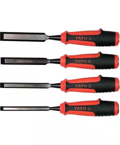 Стамески с полимерными ручками, 4 шт. (10-12-16-20 мм) YATO, фото  | SNABZHENIE.com.ua