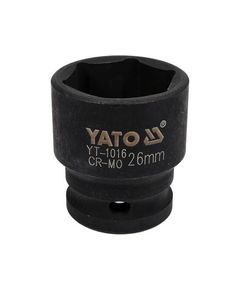 Головка торцевая ударная YATO 26 мм, 1/2, длина 43 мм, фото  | SNABZHENIE.com.ua