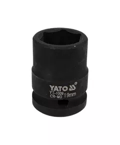 Головка торцевая ударная 6-гран., квадрат 1/2, 19 мм, длина 39 мм YATO (YT-1009), фото  | SNABZHENIE.com.ua