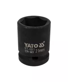Головка торцевая ударная 6-гран., квадрат 1/2, 21 мм, длина 39 мм YATO (YT-1011), фото  | SNABZHENIE.com.ua