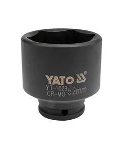 Головка торцевая ударная 6-гранная, для ступиц, квадрат 1/2, 52 мм, длина 72 мм YATO (YT-1029), фото  | SNABZHENIE.com.ua