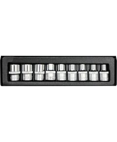 Набір торцевих головок TORX E10-E24, 1/2, 9 шт. YATO, фото  | SNABZHENIE.com.ua