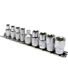Набор торцевых головок TORX E5-E16, 1/4 с переходником 3/8, 9 шт. YATO, фото  | SNABZHENIE.com.ua