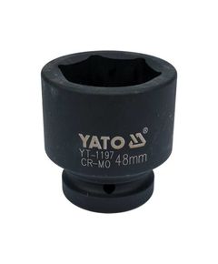 Головка торцевая ударная YATO 48 мм, 6-гранная, квадрат 1", длина 73 мм, фото  | SNABZHENIE.com.ua