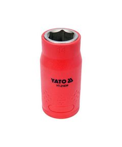 Диэлектрическая торцевая головка YATO 14 мм, 1/2, изолированная, фото  | SNABZHENIE.com.ua