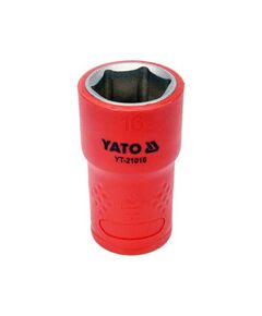 Диэлектрическая торцевая головка 16 мм YATO 3/8, 45 мм YT-21016, фото  | SNABZHENIE.com.ua