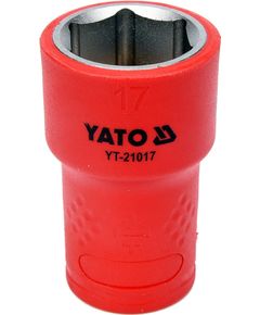 Головка торцевая диэлектрическая YATO 17 мм, 3/8, 45 мм, фото  | SNABZHENIE.com.ua