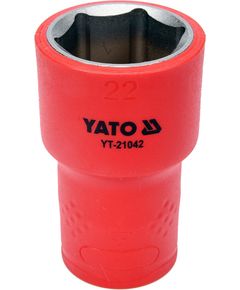Головка торцевая диэлектрическая 1/2 22 мм, 55 мм YATO YT-21042, фото  | SNABZHENIE.com.ua