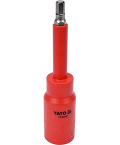 Головка диэлектрическая YATO шестигранная 6 мм, 1/2, 120 мм, фото  | SNABZHENIE.com.ua