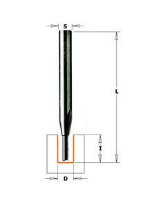 Фреза обгонная пазовая для уплотнителя 3,2x12,7x50,8 мм CMT 812.032.11, фото  | SNABZHENIE.com.ua