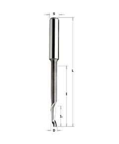 Фреза CMT HSS спиральная для алюминия 4x16x46 мм, хвостовик 8 мм, фото  | SNABZHENIE.com.ua
