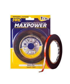 MAXPOWER OUTDOOR - 6мм х 5м - чорна двостороння стрічка HPX для навантажень, фото  | SNABZHENIE.com.ua