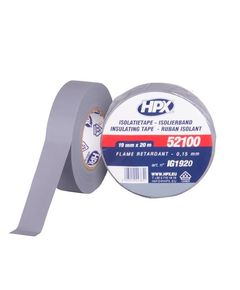 HPX 52100 - ізоляційна стрічка 19мм x 20м, сірий, VDE-стандарт, фото  | SNABZHENIE.com.ua