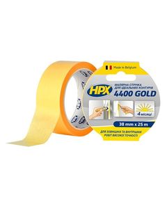 Малярная лента HPX 4400 Золотая 38мм x 25м для наружных работ, фото  | SNABZHENIE.com.ua