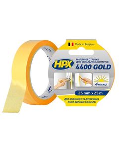 Малярная лента HPX 4400 Золотая 25мм x 25м, фото  | SNABZHENIE.com.ua