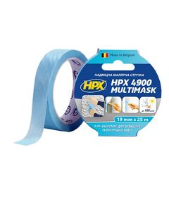 HPX 4900 MULTIMASK - 19мм х 25м - суперміцна малярна стрічка з УФ захистом, фото  | SNABZHENIE.com.ua
