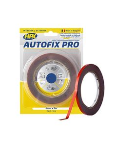 Двусторонняя клейкая лента AUTOFIX PRO 6мм x 5м AF0605, фото  | SNABZHENIE.com.ua