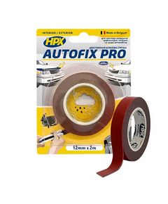 Двусторонняя клейкая лента AUTOFIX PRO 12мм x 2м AF1202 для авто, фото  | SNABZHENIE.com.ua