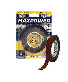MAXPOWER OUTDOOR 9мм х 2м - черная двусторонняя лента HPX для экстрима, фото  | SNABZHENIE.com.ua
