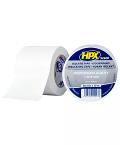 HPX 52400 - 50мм x 10м х 0,19мм, белая бандажная изолента, фото  | SNABZHENIE.com.ua