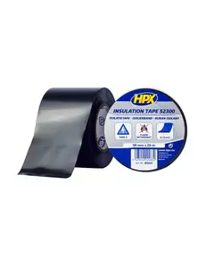 HPX 52300 - 50мм x 20м х 0,12мм, черная бандажная изолента, фото  | SNABZHENIE.com.ua