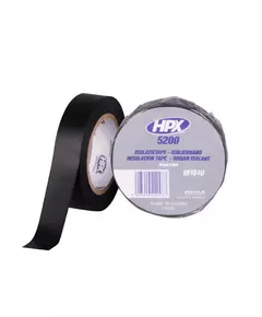 HPX 5200 - 15мм x 10м, чорна - професійна ізоляційна стрічка, фото  | SNABZHENIE.com.ua