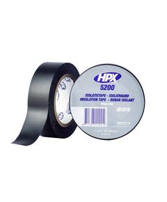 HPX 5200 - чорна професійна ізоляційна стрічка 19 мм x 10 м, фото  | SNABZHENIE.com.ua