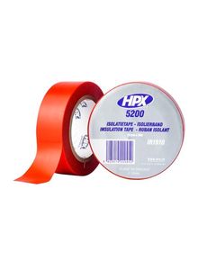 Изоляционная лента HPX 5200, 19мм x 10м, красная, профессиональная, фото  | SNABZHENIE.com.ua