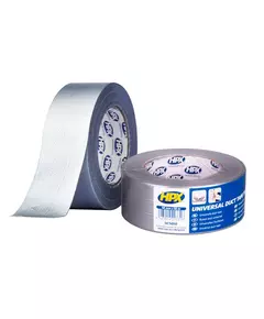 HPX Duct Tape Universal 1900 - 48мм х 50м - армована клейка стрічка, сантехнічний скотч, срібляста, фото  | SNABZHENIE.com.ua