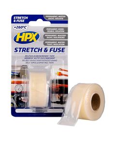 HPX Stretch&Fuse 25мм х 3м - прозрачная вулканизирующая лента, фото  | SNABZHENIE.com.ua