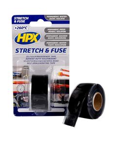 HPX Stretch&Fuse 25мм х 3м - черная вулканизирующая лента, фото  | SNABZHENIE.com.ua
