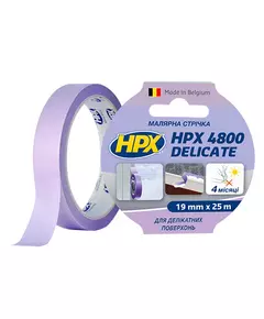 HPX 4800 - 19мм х 25м - малярна стрічка (скотч) для делікатних поверхонь та чітких контурів, фото  | SNABZHENIE.com.ua