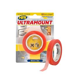 ULTRA MOUNT 9мм x 5м - ультратонка прозора монтажна стрічка для з'єднань, фото  | SNABZHENIE.com.ua