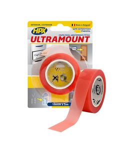 Ультра-тонкая прозрачная монтажная лента ULTRA MOUNT 19мм x 5м, фото  | SNABZHENIE.com.ua