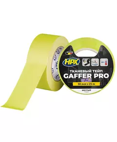 FLUO GAFFER PRO - желтый, 50мм х 25м - флуоресцентный матовый тейп HPX, фото  | SNABZHENIE.com.ua