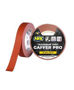 Тейп GAFFER PRO 25мм х 25м красный матовый HPX для работы RG2525, фото  | SNABZHENIE.com.ua