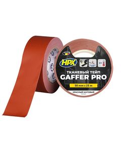 Тейп HPX GAFFER PRO 50мм х 25м, красный матовый, RG5025, фото  | SNABZHENIE.com.ua