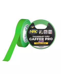 FLUO GAFFER PRO - зеленый, 12мм х 25м - флуоресцентный матовый тейп HPX, фото  | SNABZHENIE.com.ua